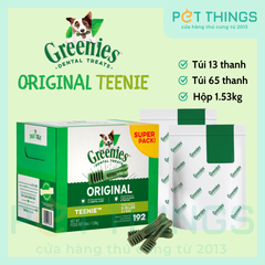 Cây gặm sạch răng cho Chó GREENIES Original size TEENIE (chó 2 - 7kg)