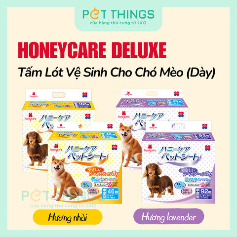 Honey Care Deluxe - Tấm Lót Vệ Sinh Cho Chó Mèo, Loại Dày