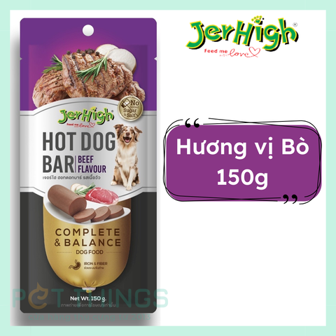 Jerhigh Hotdog bar Beef Grilled Flavor 150g