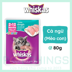 Pate Mèo Con Whiskas Junior Tuna 80g