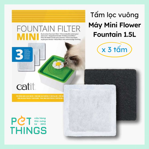 Bộ Lọc Thay Thế Máy Catit Mini Flower Fountain Filter 3pcs (1.5L)