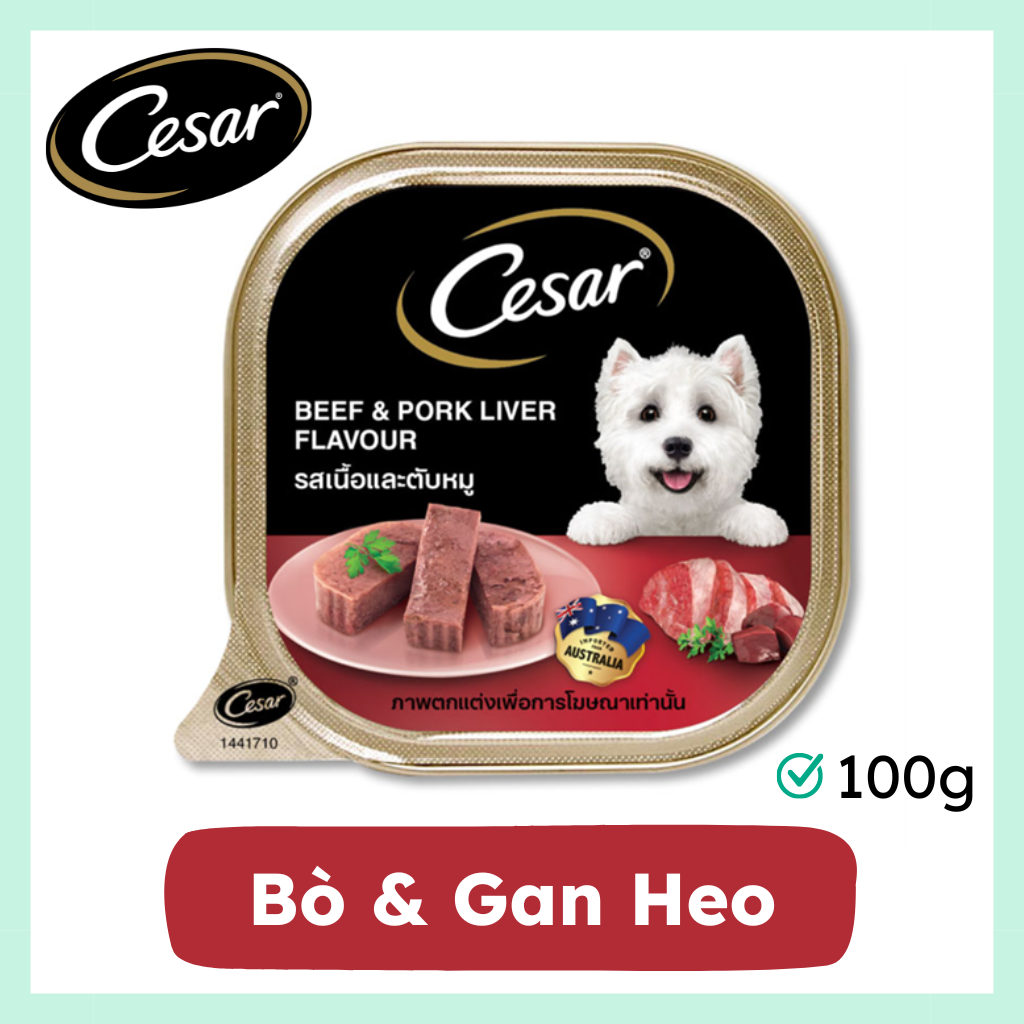 Pate Chó Cesar Beef & Pork Liver 100g