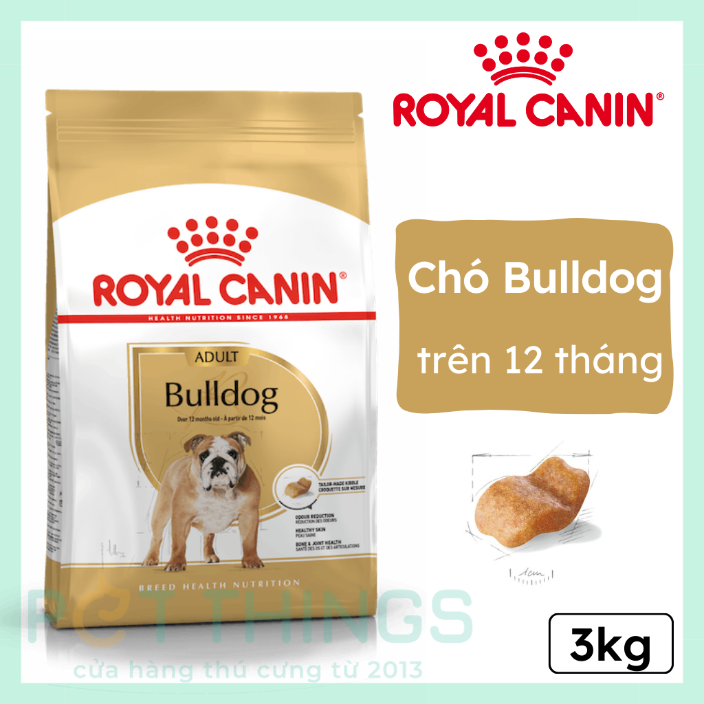 Royal Canin Bulldog Adult Thức Ăn Hạt Cho Chó Bull Trưởng Thành 3kg