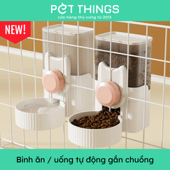 Bình Ăn / Uống Gắn Chuồng Cho Chó Mèo 1L