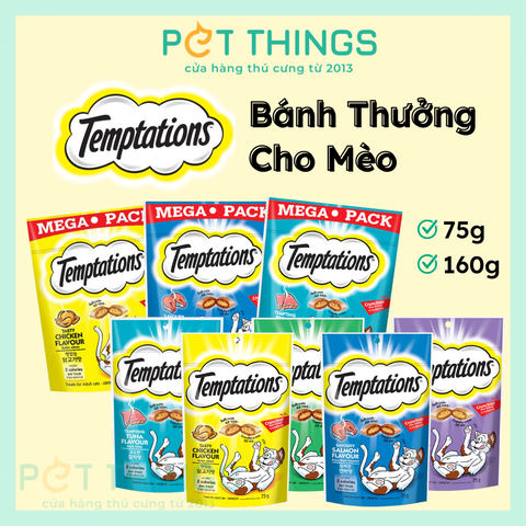 Bánh Thưởng / Snack Mèo Temptations Thái Lan 75g / 160g