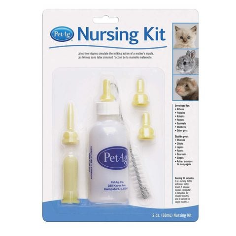 Bộ bình bú sữa cho chó mèo mưới sinh PetAg Nursing kit