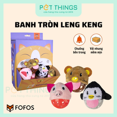 FOFOS Toy Box Cat Bell Balls - Banh Tròn Hình Thú Có Chuông Cho Mèo (1 trái)