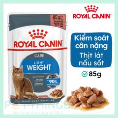 Pate Mèo Royal Canin Light Weight Care in Gravy 85g cho mèo béo phì giảm cân
