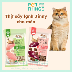 Snack thịt sấy lạnh cho mèo Jinny Freeze Dried 40g