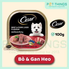 Pate Chó Cesar Bò & Gan Heo 100g