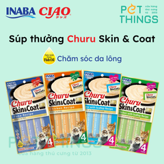 Súp thưởng cho mèo INABA Churu Skin & Coat 14gx4