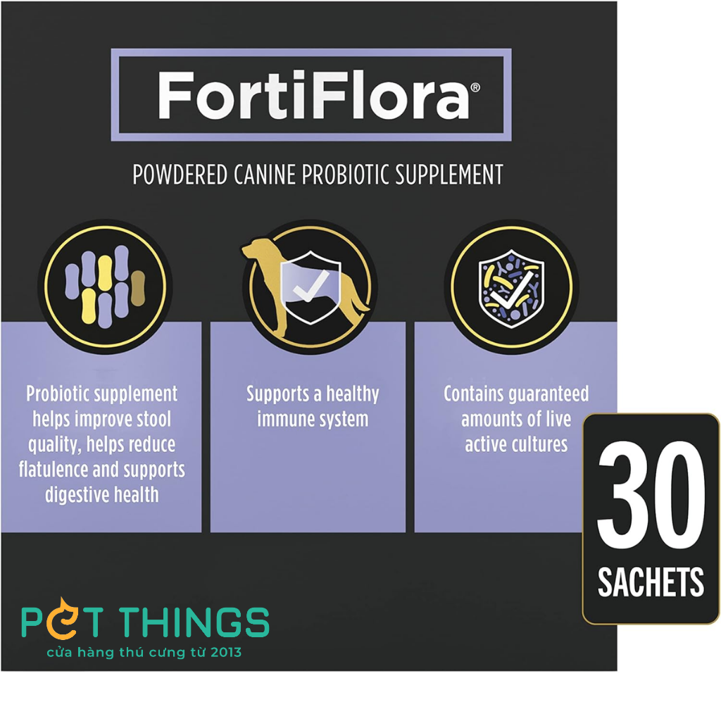 Men tiêu hóa cho chó Purina Pro Plan Fortiflora Probiotics – Pet Things