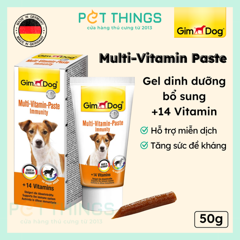 Gel Dinh Dưỡng Bổ Sung Vitamin Cho Chó Gimdog Multi-Vitamin Paste 50g