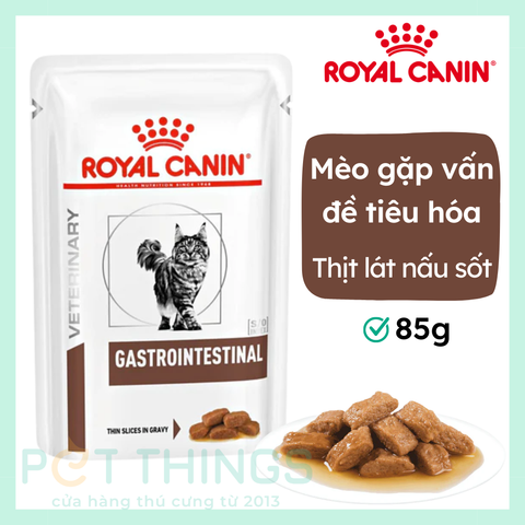 Pate Mèo hỗ trợ tiêu hóa Royal Canin Cat Gastrointestinal 85g như tiêu chảy, táo bón