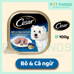 Pate Cho Chó Cesar Bò & Cá Ngừ 100g