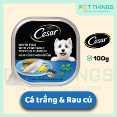 Pate Chó Cesar Cá Trắng & Rau Củ 100g