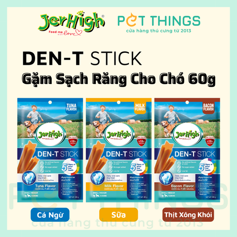 Jerhigh Den-T Stick Snack Gặm Sạch Răng Cho Chó 60g