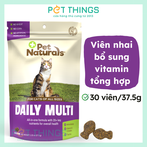 Pet Naturals Daily Multi Cat multivitamin cho mèo mọi độ tuổi, 30 viên