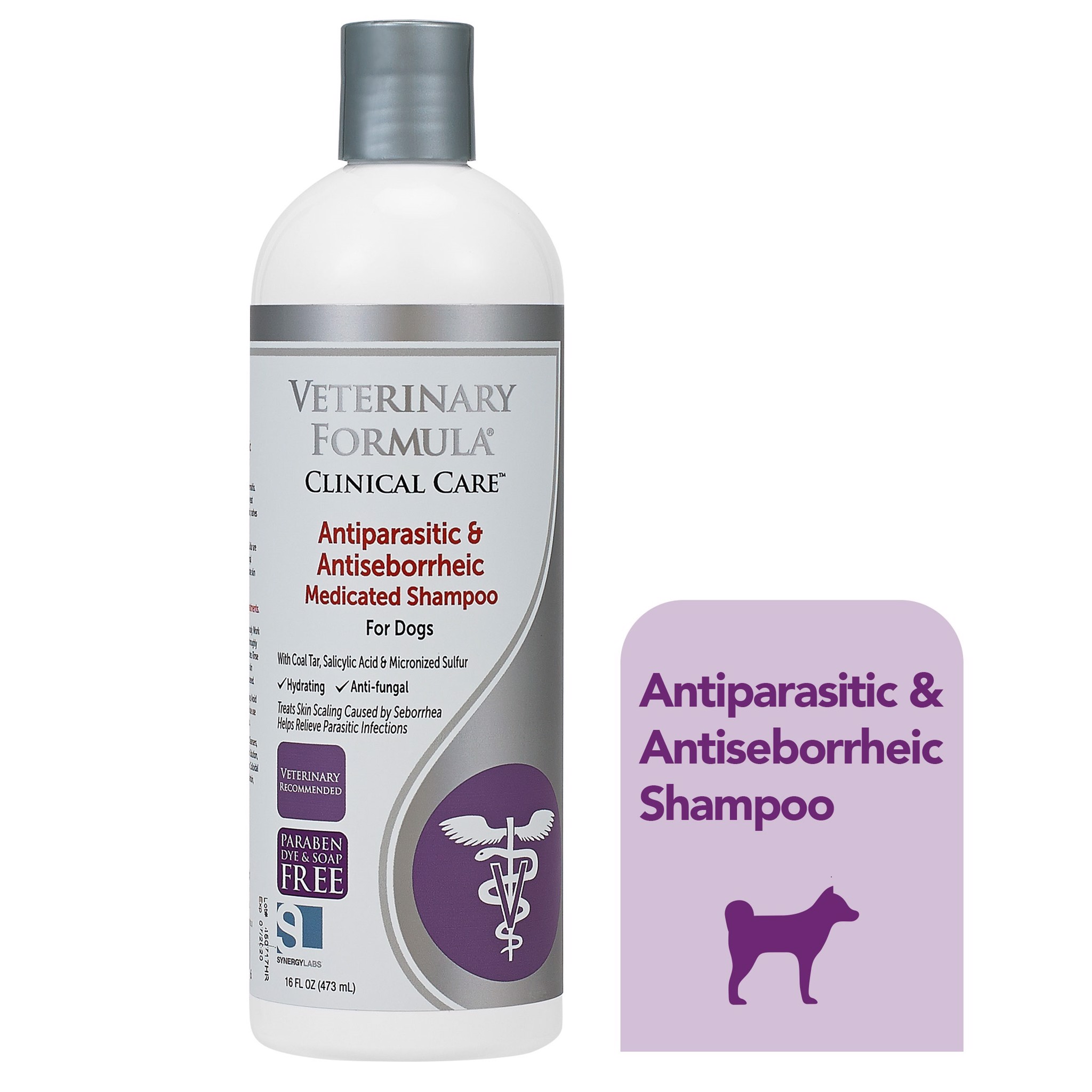 Veterinary Formula Antiparasitic & Antiseborrheic Shampoo 473ml