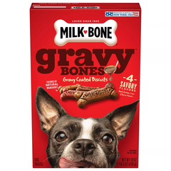 Milk-Bone Gravy Bones Bánh quy phủ sốt 4 vị cho chó 539g (19oz)