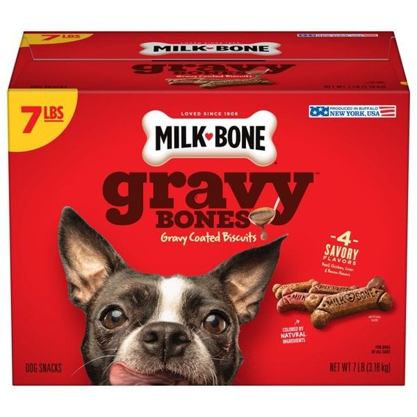 MilkBone Gravy Bones Bánh quy phủ sốt 4 vị cho chó Pet Things