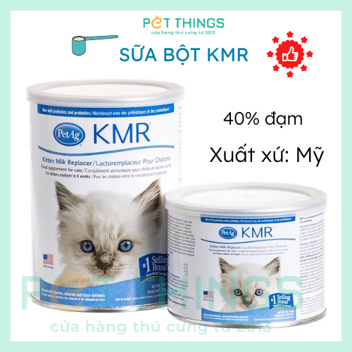 Sữa bột KMR PetAg cho mèo số 1 từ Mỹ
