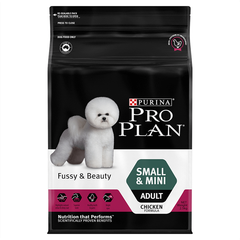 Purina Pro Plan Small & Mini Adult Fussy & Beauty thức ăn chó size nhỏ chăm sóc da lông