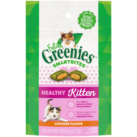 Feline Greenies Smartbite Healthy Kitten Chicken - 60g (2.1oz)