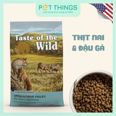 Thức Ăn Hạt Taste of the Wild Appalachian Valley Cho Chó Giống Nhỏ Trưởng Thành, Nai & Đậu Gà