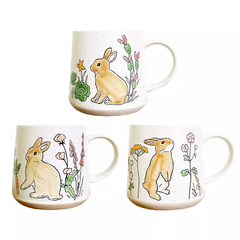 Ly sứ 530ml 9*10cm Thỏ Vàng & Hoa