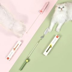 Đồ chơi cho mèo Cần câu + Đèn Laze Lucky PAKEWAY PKW031
