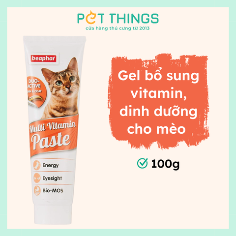 Gel Dinh Dưỡng Cho Mèo Beaphar Multi-Vitamin Paste 100g