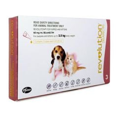 Revolution nhỏ gáy trị nội ngoại ký sinh cho chó con & mèo con <2.5kg