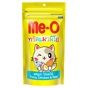 Bánh thưởng cho mèo Me-O Cá ngừ, gà & trứng 50g