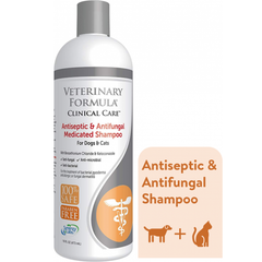 Sữa tắm trị nấm viên da cho chó & mèo Veterinary Formula Antiseptic & Antifungal Shampoo 473ml