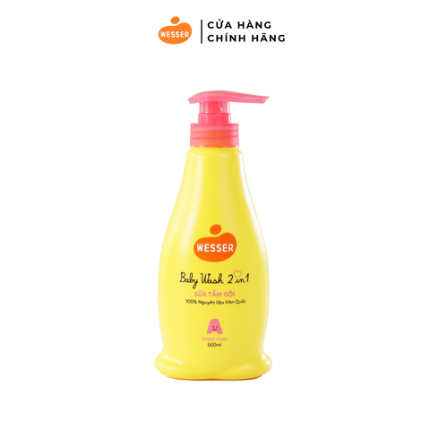 Sữa tắm gội Wesser 2in1 dung tích 500ml