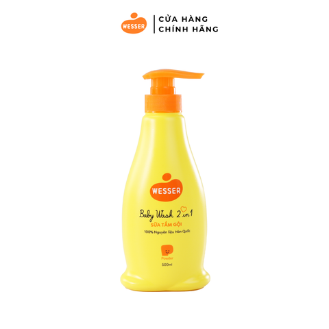 Sữa tắm gội Wesser 2in1 dung tích 500ml