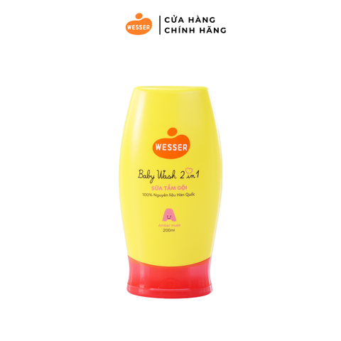 Sữa tắm gội Wesser 2in1 dung tích 200ml