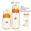 Combo 2 bình sữa Wesser PPSU ( 140ml + 250ml) ( BÌNH PPSU 250 KHÔNG KÈM VAN CHỐNG SẶC) - TẶNG NẮP ĐẬY BÌNH SỮA