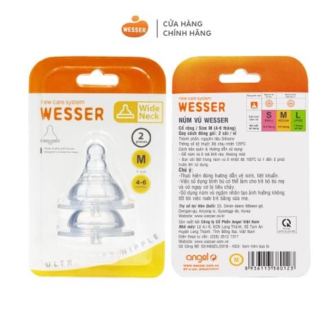 Núm vú Wesser cổ rộng Size M