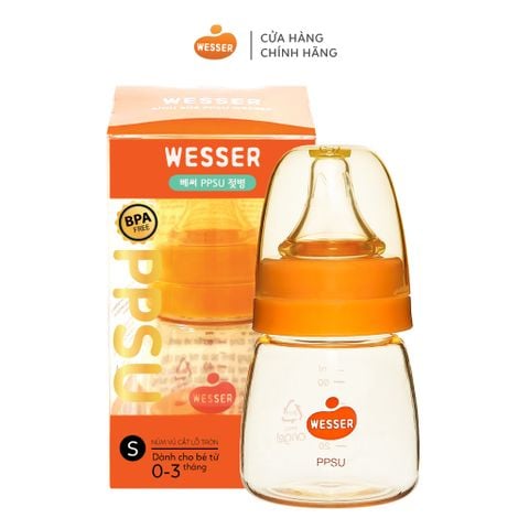 Bình sữa PPSU Wesser cổ hẹp 60ml 