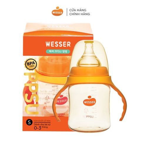 Bình sữa Wesser PPSU 180ml dành cho bé bú tốt 