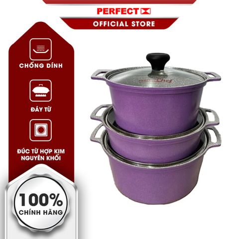  NỒI ĐÁ CHỐNG DÍNH PERFECT CHEF SIZE 22 