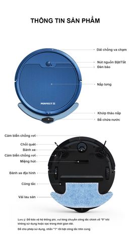  ROBOT HÚT BỤI LAU NHÀ PERFECT PF-S301 