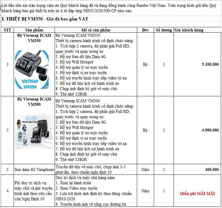 Lắp camera hành trình đáp ứng nghị định 10 xe 16 chỗ