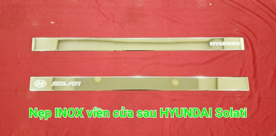 Nẹp INOX viền cửa sau HYUNDAI Solati - Rambo Auto