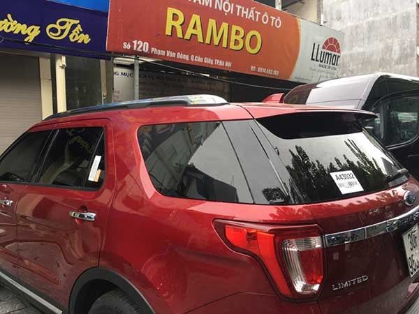 Dán phim cách nhiệt xe Ford Explorer film LLumar