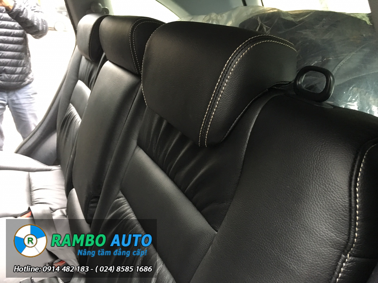 Mẫu Ghế Da May Nhăn Đẹp Cho Xe Honda CRV