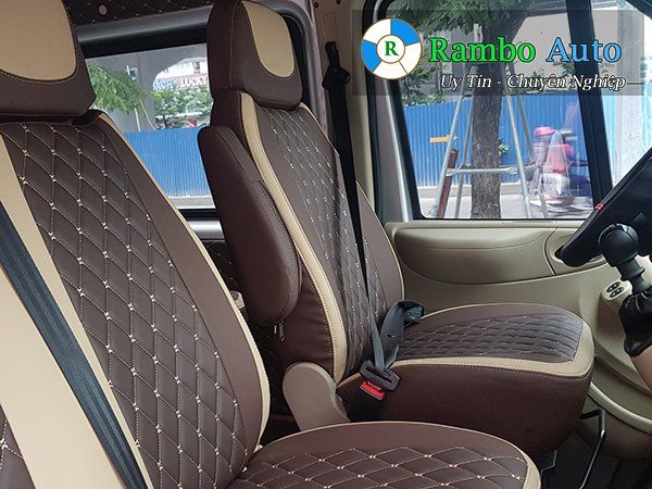 Bọc ghế da xe Ford Transit rẻ đẹp