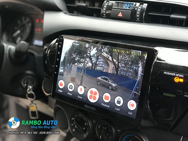 Màn hình DVD Bravigo xe Toyota Hilux